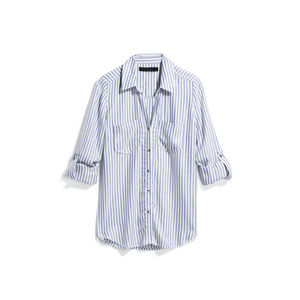 Tinsel Blue and White Stripped Button Down